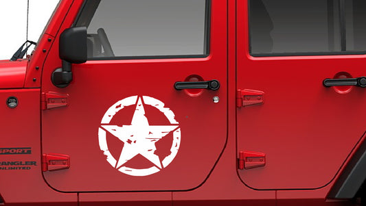 Army Star Distressed Decal