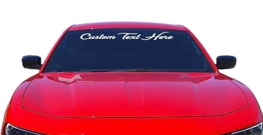 Custom Text Windshield Banners